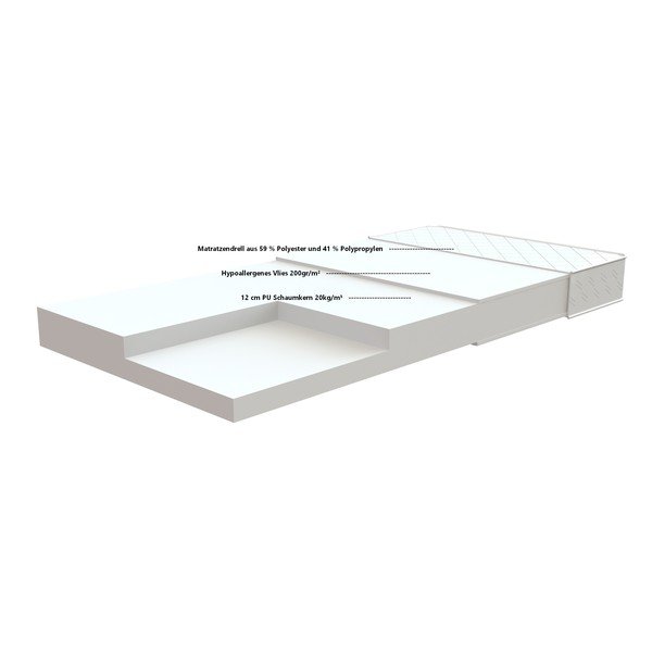 Vaikiškas čiužinys iš porolono Vipack Soft, 90 x 200 cm-image-2