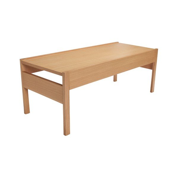 Kavos staliukas natūralios spalvos su ąžuolo dekoro stalviršiu 50x120 cm Forma – Hübsch-image-2