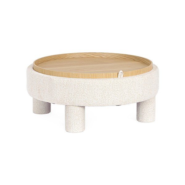 Baltos spalvos pufas Tanya – Bizzotto-image-2