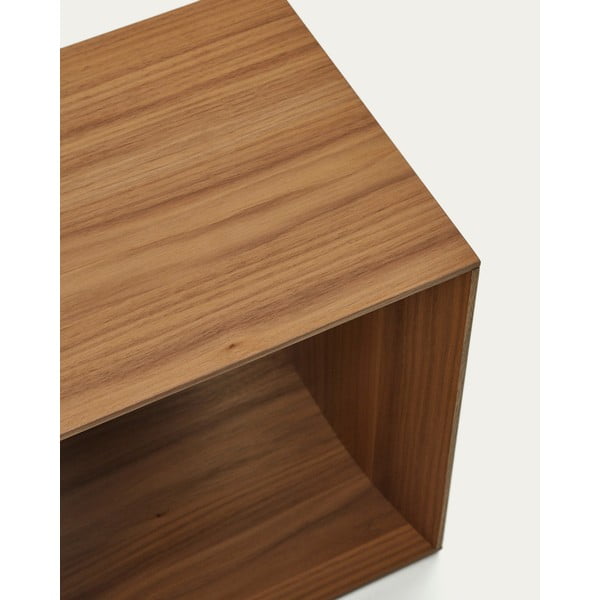 Modulinė lentyna natūralios spalvos iš riešutmedžio 67x38 cm Litto – Kave Home-image-4