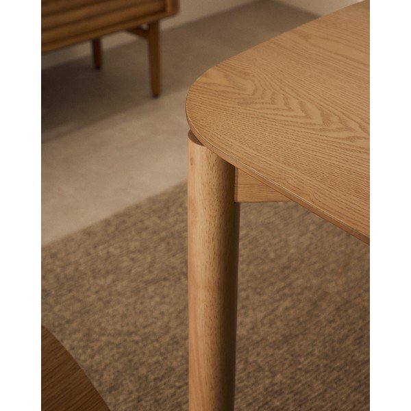 Valgomojo stalas iš uosio 90x160 cm Indara – Kave Home-image-3