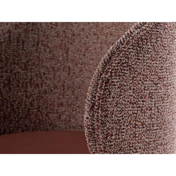 Rožinės spalvos iš velveto krėslas Inez – Micadoni -image-1