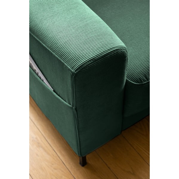 Iš kordinio velveto krėslas tamsiai žalios spalvos Lofty Lilly – Miuform-image-4