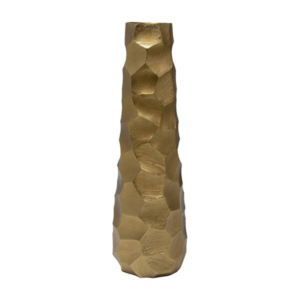 Aukso spalvos aliuminio vaza "Kare Design Aria", aukštis 60 cm