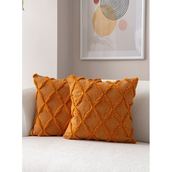 Dekoratyviniai pagalvių užvalkalai 2 vnt. 43x43 cm Tuffet – Mioli Decor-image-1
