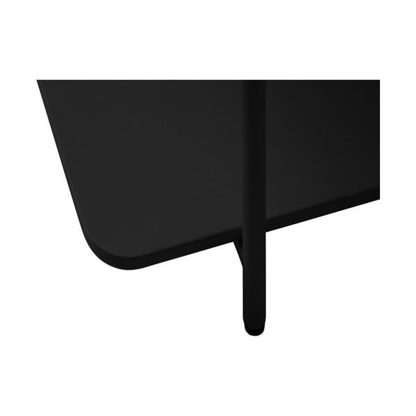Juodos spalvos iš metalo kavos staliukas 55x110 cm Yuba – Unique Furniture-image-4
