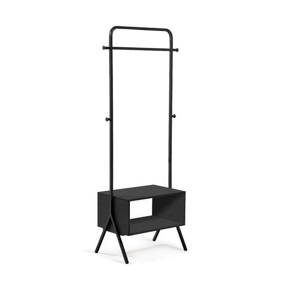 Juodos metalinės drabužių kabyklos Kave Home Bently-image-2