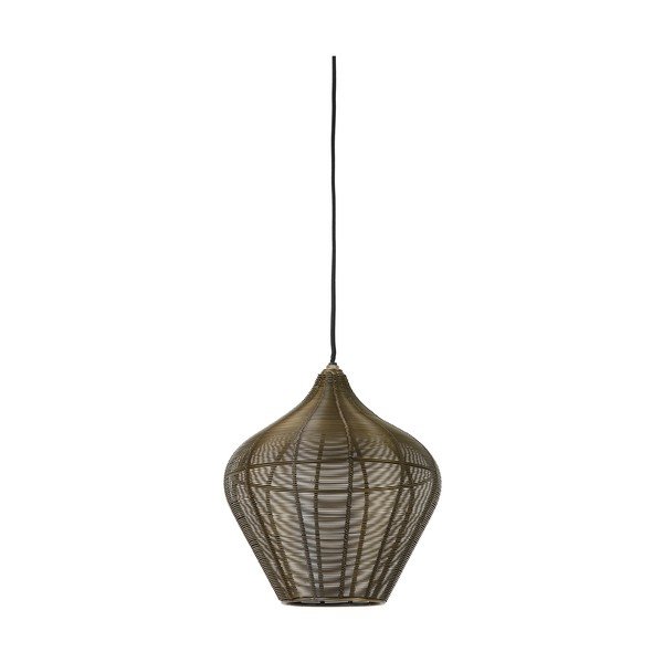 Bronzinės spalvos iš metalo kabantis šviestuvas ø 27 cm Alvaro – Light & Living