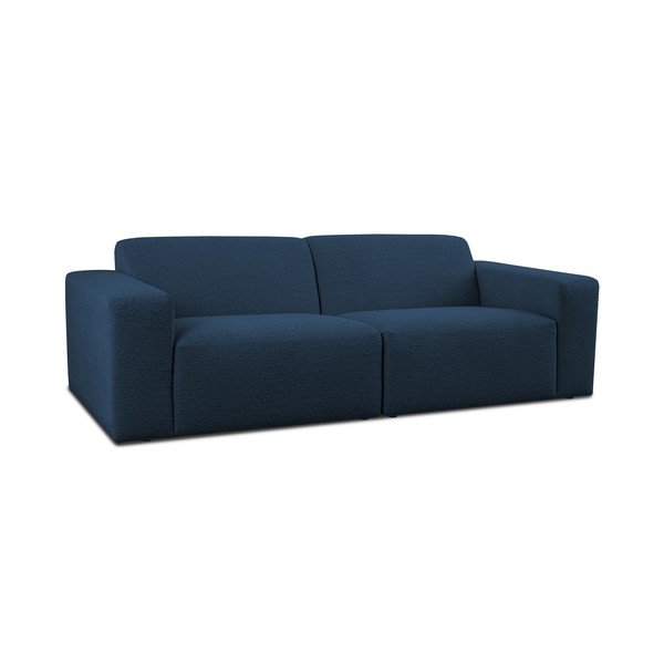 Iš boucle sofa tamsiai mėlynos spalvos 228 cm Roxy – Scandic-image-1