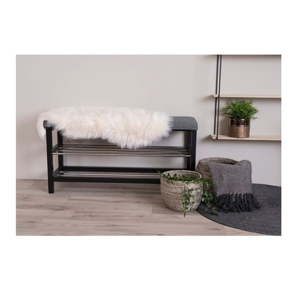 Sintetinė oda ir kailis kreminės spalvos 50x85 cm – House Nordic-image-1