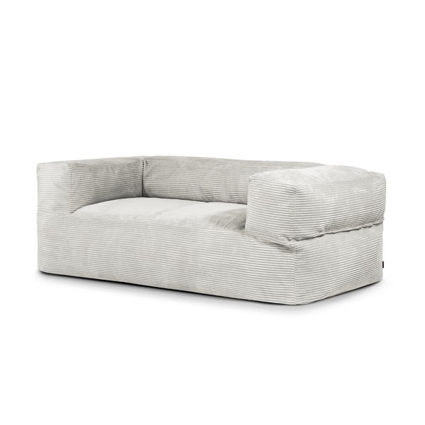 Kreminės spalvos iš kordinio velveto sėdmaišis Sofa MooG – SLOWDOWN