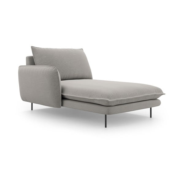 Šviesiai pilkos spalvos poilsio gultas Cosmopolitan Design Vienna, kampas kairėje-image-3