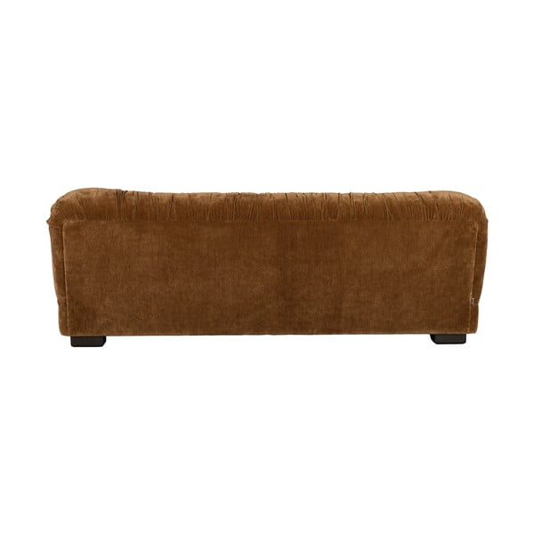 Rudos spalvos iš velveto sofa 214 cm Douglas – Dutchbone-image-3