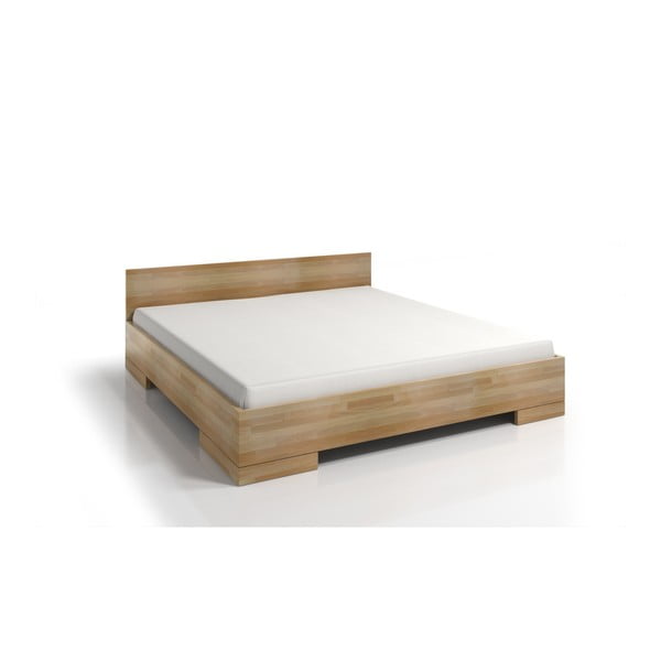 Dvigulė lova iš bukmedžio medienos su daiktadėže SKANDICA Spectrum Maxi, 180 x 200 cm