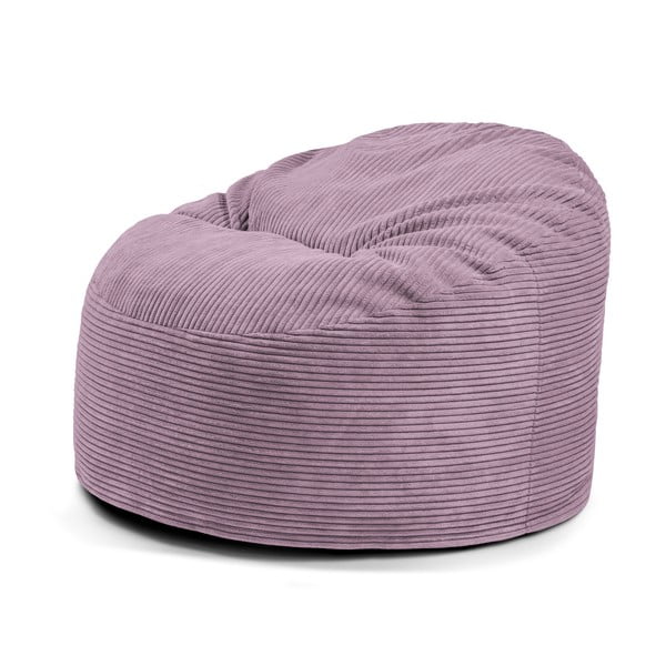 Violetinės spalvos iš kordinio velveto vaikiškas sėdmaišis Om 85 – SLOWDOWN