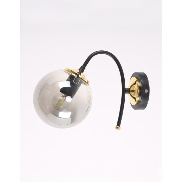 Sieninė lempa juodos spalvos/pilkos spalvos ø 15 cm Yoyo – Squid Lighting-image-3