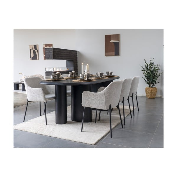 Iš akmens masės maži dubenys pilkos spalvos 4 vnt. 1,5 l Selma – House Nordic-image-2