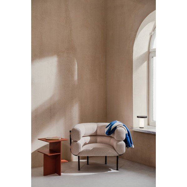 Smėlio spalvos krėslas iš vilnos Ubi – noo.ma-image-1