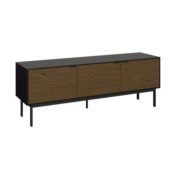 Juodos spalvos pušies TV staliukas 150x54 cm Soma - Tvilum-image-1