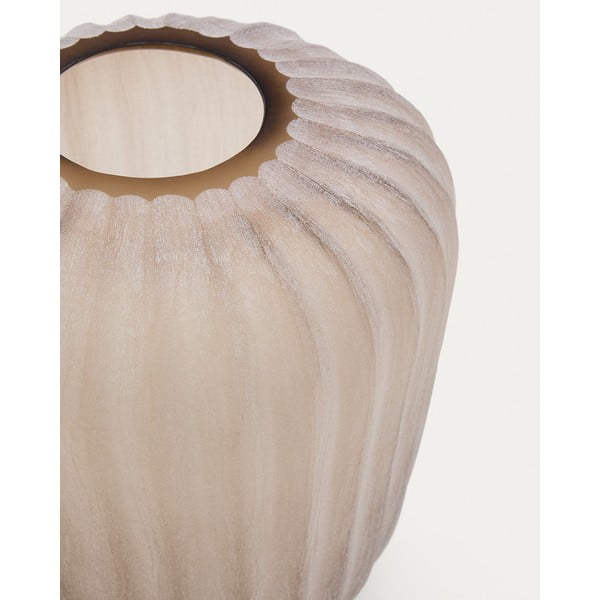 Smėlio spalvos iš stiklo  vaza (aukštis 27 cm) Lumia – Kave Home-image-2