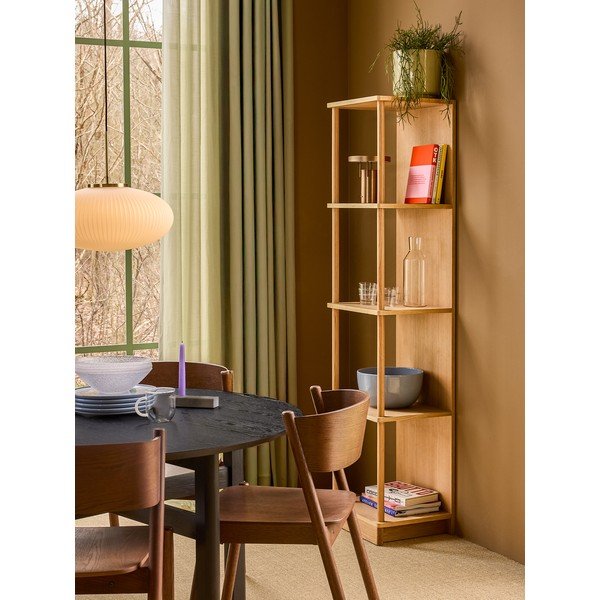 Natūralios spalvos pastatoma lentyna iš ąžuolo 45x180x37 cm Noblesse – Hübsch-image-1
