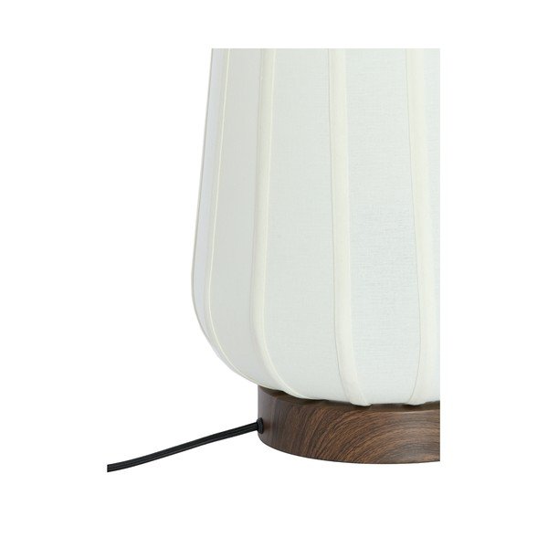 Baltos spalvos iš metalo stalinis šviestuvas (aukštis 29 cm) su tekstiliniu gaubtu Bibia – Light & Living-image-4