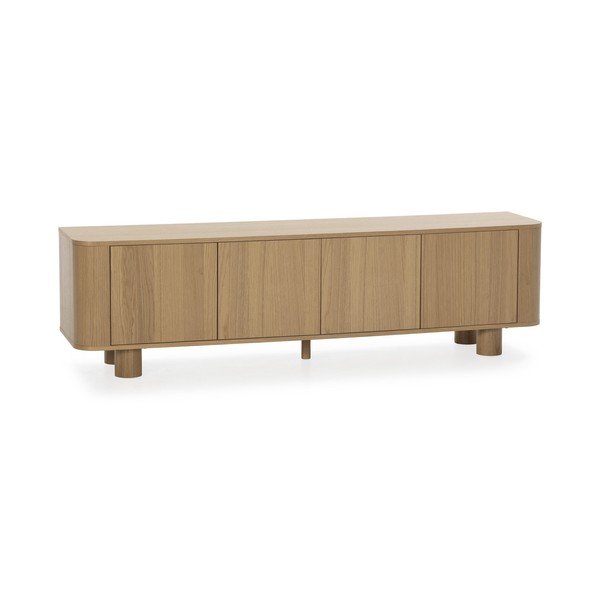 Natūralios spalvos TV spintelė iš ąžuolo 180x50,5x40 cm Padoc – MOME-image-3