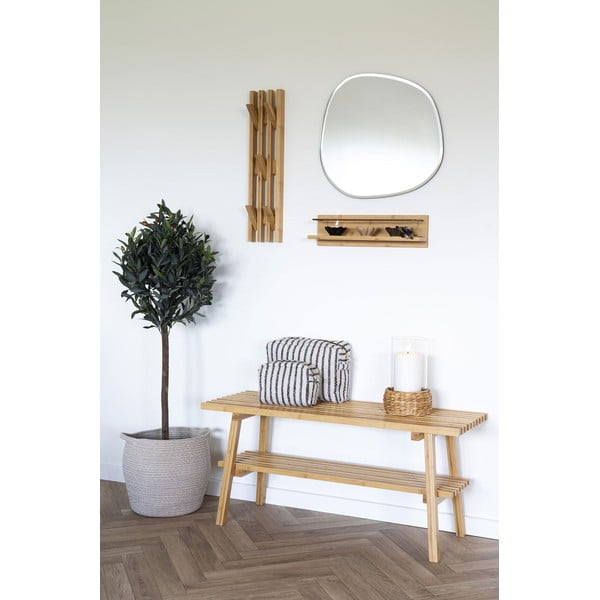 Iš bambuko sieninė lentyna natūralios spalvos 45 cm Ember – House Nordic-image-1