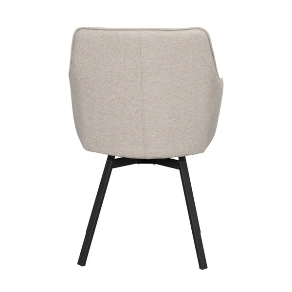 Smėlio spalvos iš audinio valgomojo kėdžių komplektas 2 vnt. Alison – Rowico-image-4