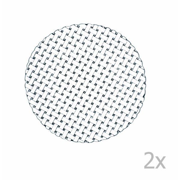 2 salotų lėkščių rinkinys iš krištolo Nachtmann Bossa Nova, ⌀ 23 cm