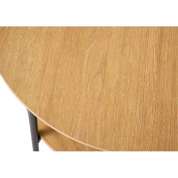 Apvalios formos šoninis stalas iš ąžuolo ø 50 cm Pensacola – Unique Furniture-image-4