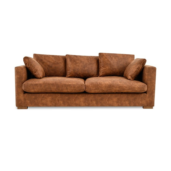 Sofa konjako rudos spalvos 220 cm Comfy – Scandic