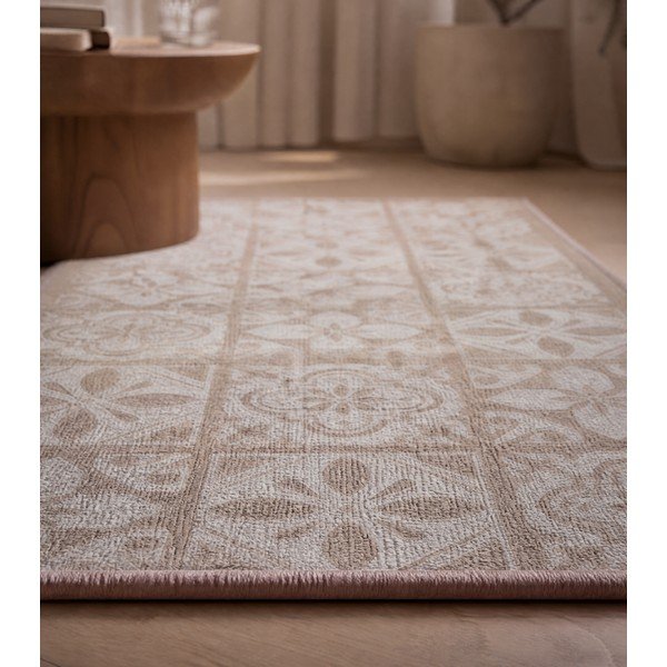 Skalbiamas smėlio spalvos kilimas 50x120 cm Constantine – douceur d'intérieur-image-3