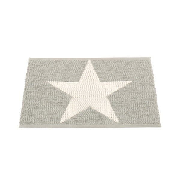 Šviesiai pilkos spalvos lauko ir vidaus kilimas 70x50 cm Viggo Warm Grey – Pappelina