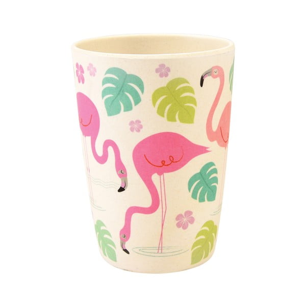 Bambukinis puodelis "Rex London Flamingo Bay", 400 ml