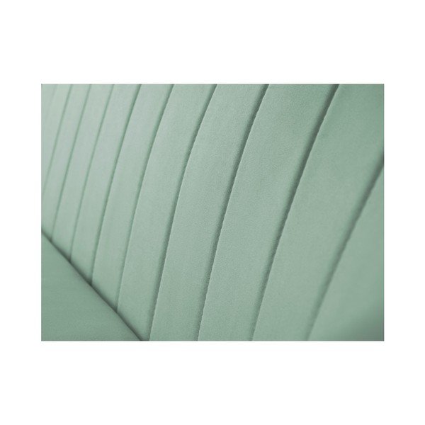Mėtų žalios spalvos dvivietė sofa "Mazzini Sofas Toscane", juodos kojos-image-4