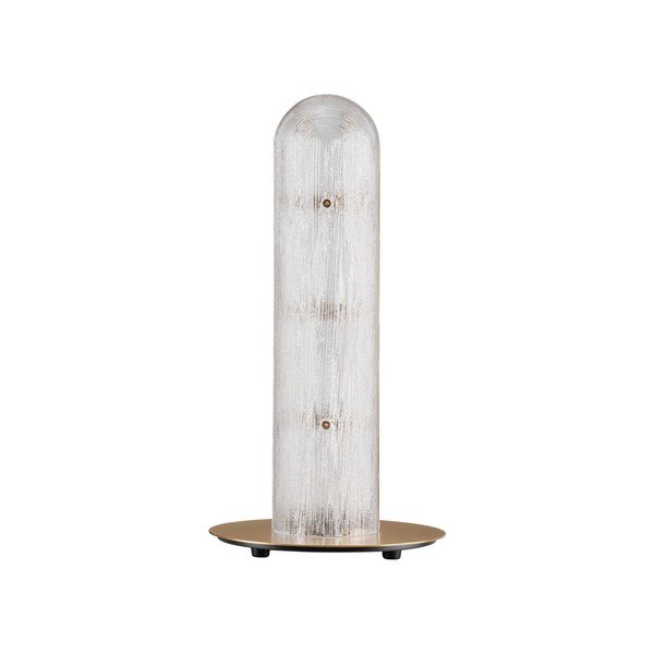 Žalvario spalvos iš metalo stalinis šviestuvas LED (aukštis 40 cm) su stiklo gaubtu Gloree – Nova Luce
