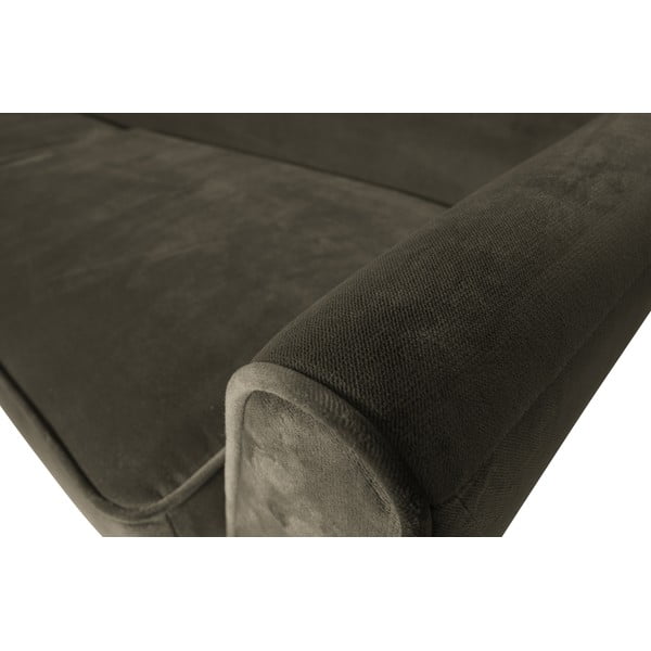 Tamsiai žalia aksominė sofa WOOOD Rocco, 230 cm-image-1