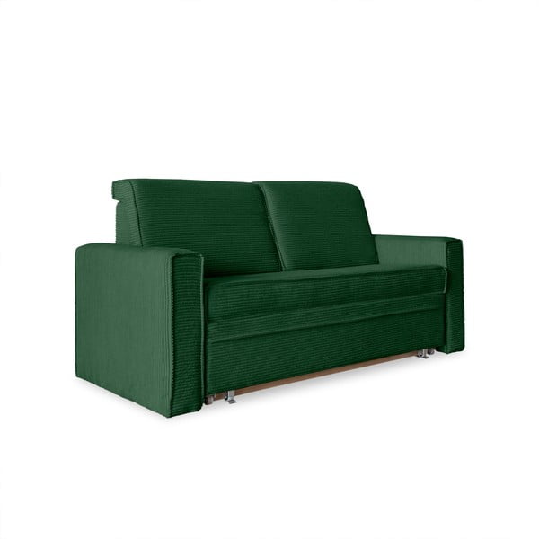 Tamsiai žalia sofa lova 168 cm Lucky Lucy - Miuform