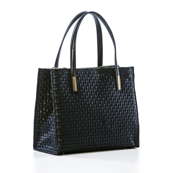 Odinė rankinė Suede Braid Black-image-3
