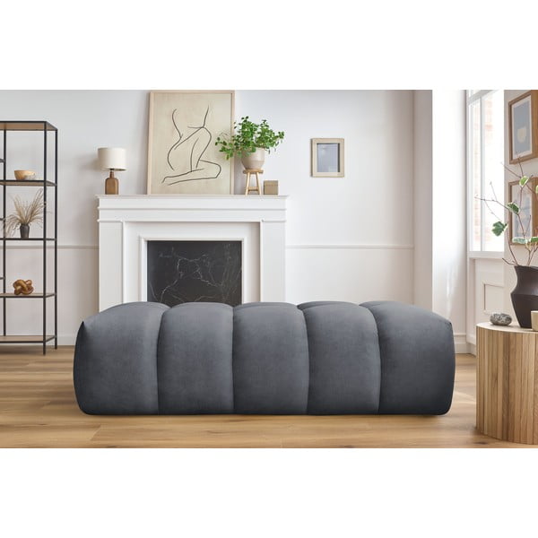 Tamsiai pilkos spalvos modulinės sofos dalis Mont-Blanc - Bobochic Paris-image-1