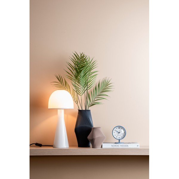 Baltos spalvos stalinis šviestuvas (aukštis 45 cm) su stiklo gaubtu Bombin – Leitmotiv-image-1