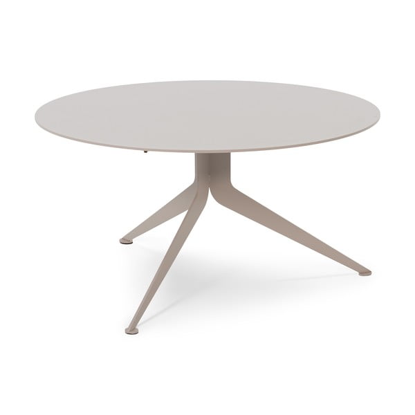 Apvalios formos kavos staliukas iš metalo pilkos spalvos/smėlio spalvos ø 76 cm Daley – Spinder Design