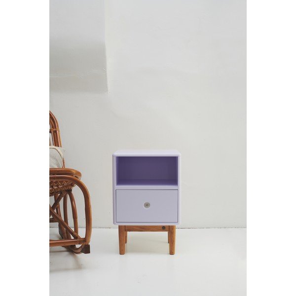 Naktinis staliukas violetinės spalvos Color Box – Tom Tailor