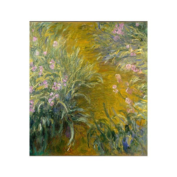 Klodas Monė - Kelias pro irisus, 80x70 cm