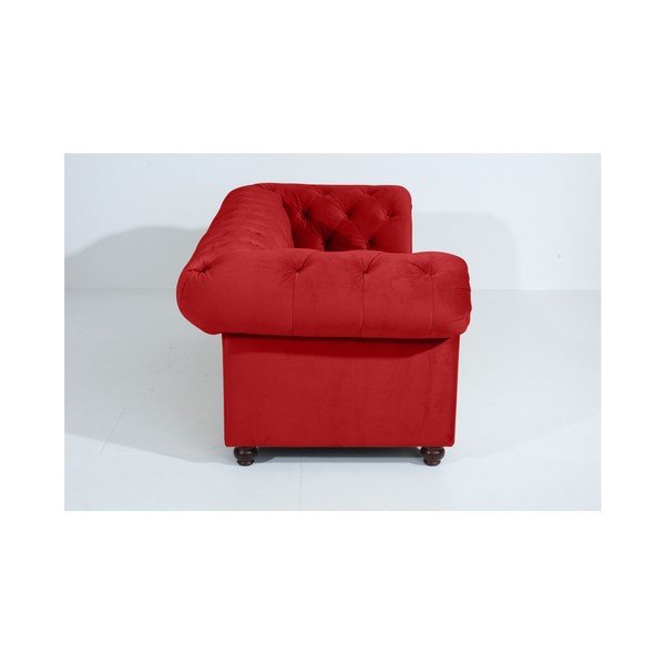 Raudona sofa "Max Winzer Orleans Velvet", 216 cm-image-1