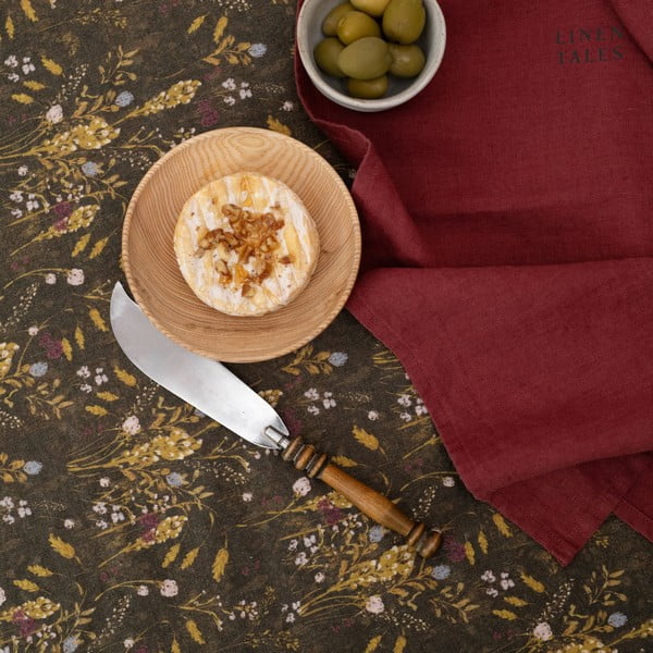 Iš lino stalo takelis 40x150 cm Woodland – Linen Tales-image-1