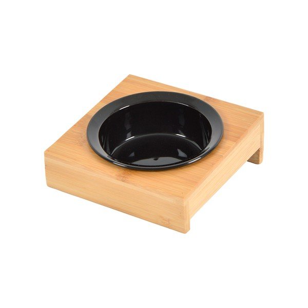 Iš bambuko dubuo su pagrindu šuniui ø 12 cm – Love Story