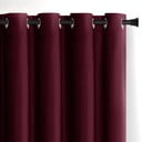 Bordo spalvos iš velveto pritemdymas (dalinis užtemimas) užuolaida 140x245 cm Eyelets – Restilo
