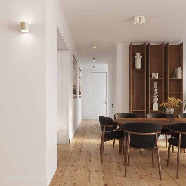 Kreminės spalvos sieninė lempa ø 10 cm Zora – Sollux-image-3